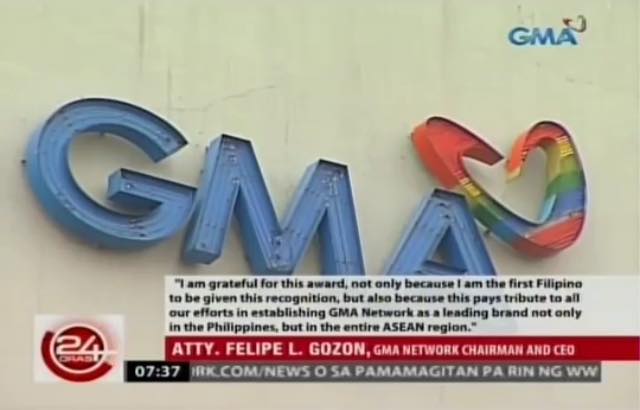 GMA Chairman wins Global Media Icon of the Year award